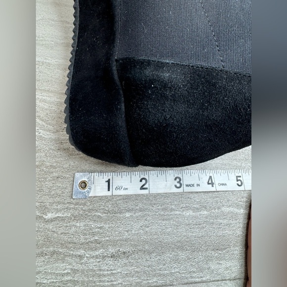 L’Amour Des Pieds Bowen Suede & Elastic Slip On Wedge Booties Size 9 - Picture 9 of 14